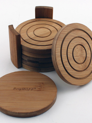 Berghoff 7 Pc Bamboo Circular Coaster Set