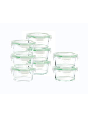 Kinetic Go Green Glassworks Round Food Storage Container Set - 14oz