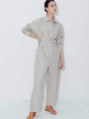 Phoenicia Heavy Linen Ren Jumpsuit