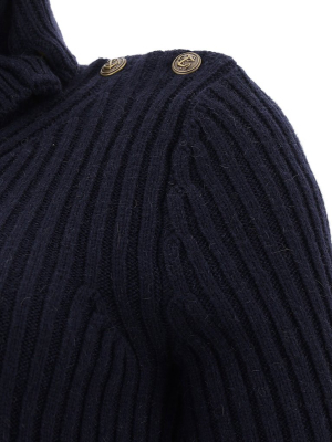 Saint Laurent Ribbed Knit Jumper