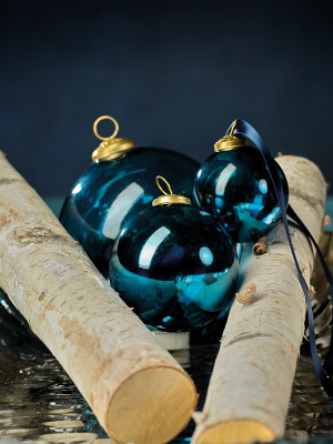 Ombre Luster Ornament - Blue