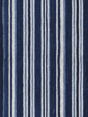 Striped Indigo - Wallpaper