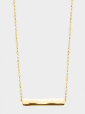 Bespoke Bar Adjustable Necklace (gold)