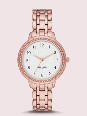 Morningside Scallop Rose Gold-tone Stainless Steel Watch