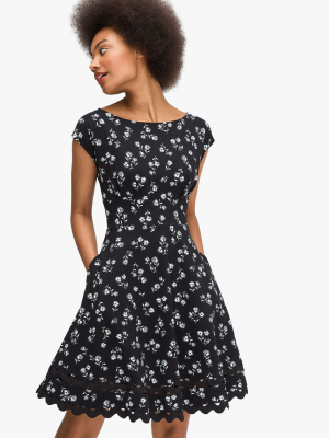 Dandelion Floral Ponte Dress