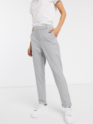 Vero Moda Tailored Pants In Gray