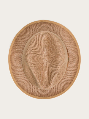 Stetson Madison Fedora Beige Milan Straw Hat