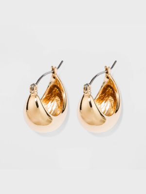 Zinc Hoop Earrings - A New Day™ Gold