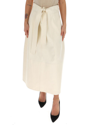 Jil Sander Tie-waist Midi Skirt