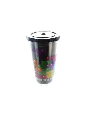 Funky People Tetris "hip To Be Square" 16oz Travel Cup