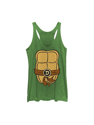 Women's Teenage Mutant Ninja Turtles Donatello Costume Racerback Tank Top