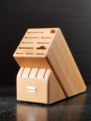 Wusthof ® 15-slot Natural Wood Knife Block