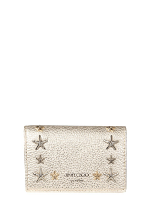 Jimmy Choo Nello Star Studs Cardholder