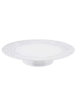 Bordallo Pinheiro Rua Nova White Cake Stand