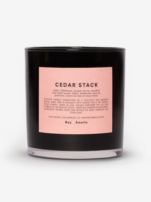 Boy Smells Candle-cedar Stack