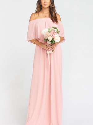 Hacienda Maxi Dress ~ Rosebud Chiffon