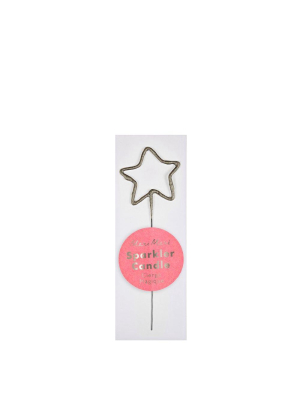 Mini Silver Sparkler Star Candle