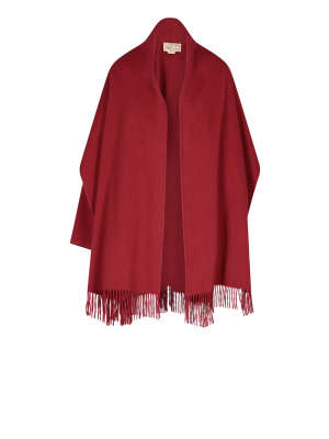 Salvatore Ferragamo Fringed Cape