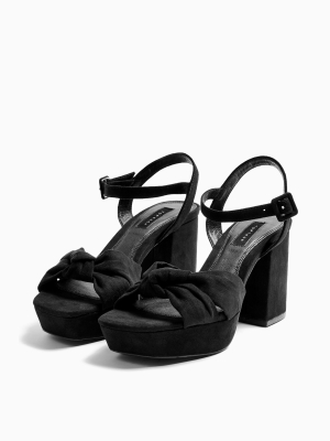 **wide Fit Spring Black Platform Shoes
