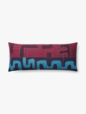 Purple Stitched Lumbar Pillow By Justina Blakeney® X Loloi