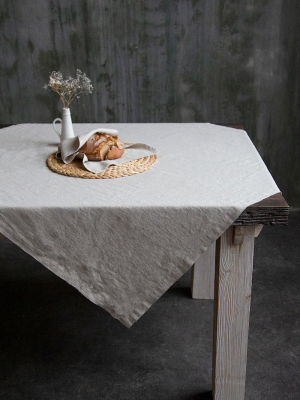 Natural Soft Linen Tablecloth