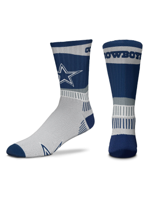 Nfl Dallas Cowboys Fan Crew Socks - L