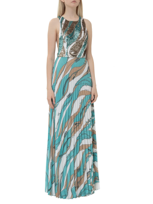 Elisabetta Franchi Sequined Maxi Dress