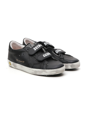 Golden Goose Kids Old School Velcro Strap Sneakers