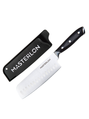 Masterpan Triple Rivet Collection 6.5" Chopping Knife Black