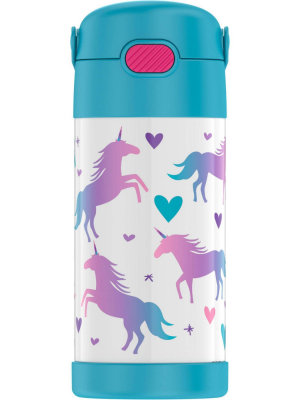 Thermos Unicorn 12oz Funtainer Water Bottle With Bail Handle - Blue