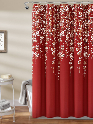 Weeping Flower Shower Curtain - Lush Décor