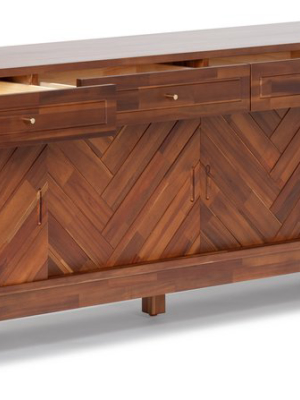 Herringbone Tv Stand High