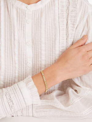 Metallic Gold And Silver Naked Wrap Bracelet