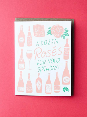 Dozen Roses Bday Card