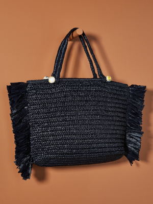 Cleobella Isla Raffia Tote Bag