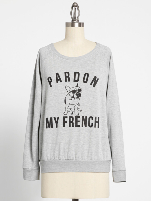 Pardon My French Graphic Sweatshirt