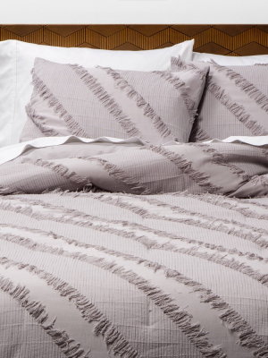 Gray Diagonal Comforter & Sham Set - Opalhouse™