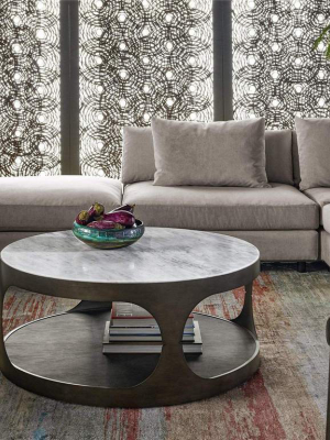 Alchemy Living Urbain Seville Round Cocktail Table - Silver