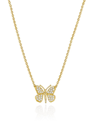 Wonderland Butterfly Diamond Necklace