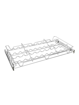 Rev-a-shelf Sidelines 5wscr-24cr-1 24 Inch Chrome Wire Pullout Sliding Spice Or Can Organizer Rack Shelf For 14 Inch Deep Kitchen Pantry Cabinet