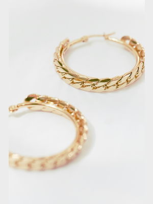 Ellie Vail Nina Chain Hoop Earring