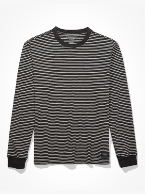 Ae Super Soft Striped Long Sleeve T-shirt