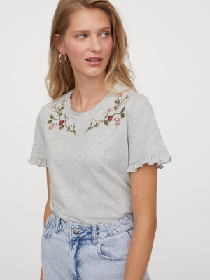 Embroidered T-shirt