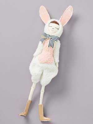 Cat In The Shoe White Rabbit Doll