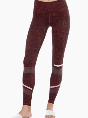 Gemma High Waist Leggings - Burnt Red