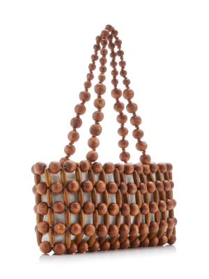Cora Beaded Bamboo Shoulder Bag