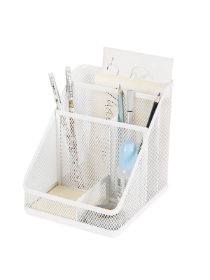 Mesh Medium Desktop Organizer White - Made By Design™
