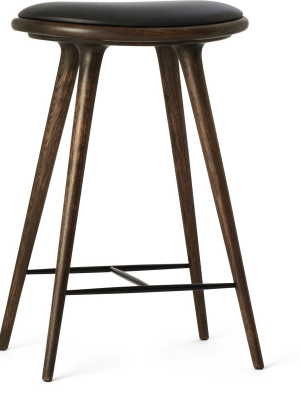 Open Box - Space High Stool - Sirka Grey Stained Oak - Bar Height