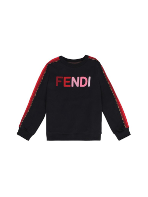 Fendi Kids Logo Embroidered Sweatshirt