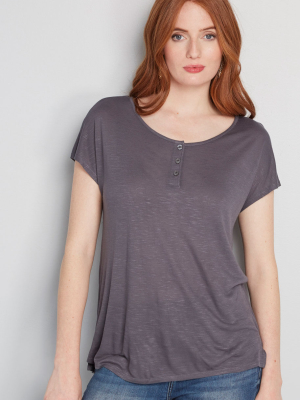 Heavenly Henley Dolman Top